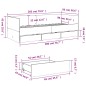 vidaXL Tumbona con cajones madera ingeniería gris Sonoma 90x200 cm vidaXL Tumbona con cajones madera ingeniería gris Sonoma 90x200 cm