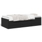 vidaXL Tumbona con cajones madera de ingeniería negro 90x200 cm vidaXL Tumbona con cajones madera de ingeniería negro 90x200 cm