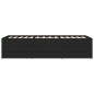 vidaXL Tumbona con cajones madera de ingeniería negro 90x200 cm vidaXL Tumbona con cajones madera de ingeniería negro 90x200 cm