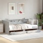 vidaXL Tumbona con cajones madera ingeniería gris hormigón 90x200 cm vidaXL Tumbona con cajones madera ingeniería gris hormigón 90x200 cm