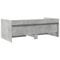 vidaXL Tumbona con cajones madera ingeniería gris hormigón 90x200 cm vidaXL Tumbona con cajones madera ingeniería gris hormigón 90x200 cm