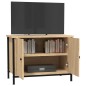vidaXL Mueble de TV madera contrachapada roble Sonoma 60x35x45 cm vidaXL Mueble de TV madera contrachapada roble Sonoma 60x35x45 cm