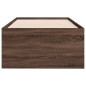 vidaXL Tumbona con cajones madera ingeniería roble marrón 90x200 cm
