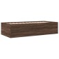 vidaXL Tumbona con cajones madera ingeniería roble marrón 90x200 cm