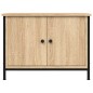 vidaXL Mueble de TV madera contrachapada roble Sonoma 60x35x45 cm vidaXL Mueble de TV madera contrachapada roble Sonoma 60x35x45 cm
