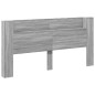vidaXL Cabecero de cama con LED gris Sonoma 200x16,5x103,5 cm vidaXL Cabecero de cama con LED gris Sonoma 200x16,5x103,5 cm