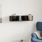 vidaXL Mueble de pared de madera de ingenieria negro 75x18x16,5 cm vidaXL Mueble de pared de madera de ingenieria negro 75x18x16,5 cm