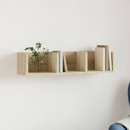 vidaXL Mueble de pared madera de ingeniería roble Sonoma 75x18x16,5 cm