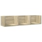vidaXL Mueble de pared madera de ingeniería roble Sonoma 75x18x16,5 cm vidaXL Mueble de pared madera de ingeniería roble Sonoma 75x18x16,5 cm