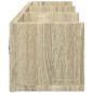 vidaXL Mueble de pared madera de ingeniería roble Sonoma 75x18x16,5 cm vidaXL Mueble de pared madera de ingeniería roble Sonoma 75x18x16,5 cm