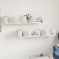 vidaXL Muebles de pared 2 uds madera ingeniería blanco 99x18x16,5 cm vidaXL Muebles de pared 2 uds madera ingeniería blanco 99x18x16,5 cm