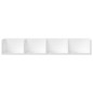 vidaXL Muebles de pared 2 uds madera ingeniería blanco 99x18x16,5 cm vidaXL Muebles de pared 2 uds madera ingeniería blanco 99x18x16,5 cm