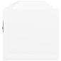 vidaXL Muebles de pared 2 uds madera ingeniería blanco 99x18x16,5 cm vidaXL Muebles de pared 2 uds madera ingeniería blanco 99x18x16,5 cm