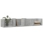 vidaXL Muebles de pared 2 unidades gris hormigón 99x18x16,5 cm vidaXL Muebles de pared 2 unidades gris hormigón 99x18x16,5 cm