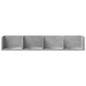vidaXL Muebles de pared 2 unidades gris hormigón 99x18x16,5 cm vidaXL Muebles de pared 2 unidades gris hormigón 99x18x16,5 cm