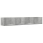 vidaXL Muebles de pared 2 unidades gris hormigón 99x18x16,5 cm vidaXL Muebles de pared 2 unidades gris hormigón 99x18x16,5 cm