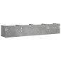 vidaXL Muebles de pared 2 unidades gris hormigón 99x18x16,5 cm vidaXL Muebles de pared 2 unidades gris hormigón 99x18x16,5 cm