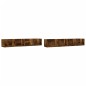 vidaXL Muebles de pared 2 unidades roble ahumado 99x18x16,5 cm vidaXL Muebles de pared 2 unidades roble ahumado 99x18x16,5 cm