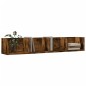 vidaXL Muebles de pared 2 unidades roble ahumado 99x18x16,5 cm vidaXL Muebles de pared 2 unidades roble ahumado 99x18x16,5 cm