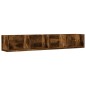 vidaXL Muebles de pared 2 unidades roble ahumado 99x18x16,5 cm vidaXL Muebles de pared 2 unidades roble ahumado 99x18x16,5 cm