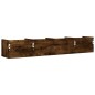 vidaXL Muebles de pared 2 unidades roble ahumado 99x18x16,5 cm vidaXL Muebles de pared 2 unidades roble ahumado 99x18x16,5 cm