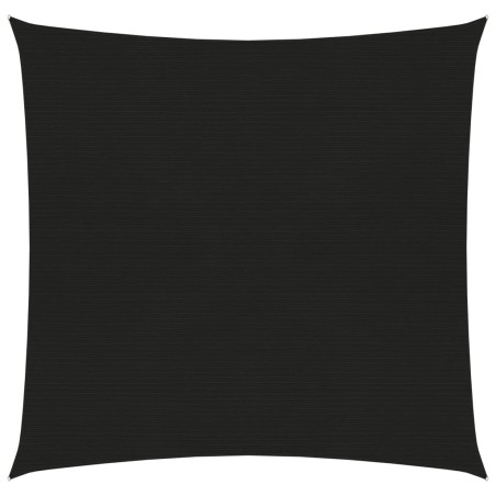 vidaXL Toldo de vela HDPE negro 160 g/m² 2x2 m
