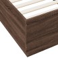 vidaXL Estructura de cama madera de ingeniería roble marrón 90x200 cm vidaXL Estructura de cama madera de ingeniería roble marrón 90x200 cm