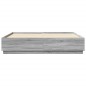 vidaXL Estructura de cama madera de ingeniería gris Sonoma 180x200 cm