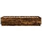 vidaXL Estructura de cama madera de ingeniería roble ahumado 90x190 cm vidaXL Estructura de cama madera de ingeniería roble ahumado 90x190 cm