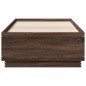 vidaXL Estructura de cama madera de ingeniería marrón roble 90x190 cm