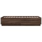 vidaXL Estructura de cama madera de ingeniería marrón roble 90x190 cm