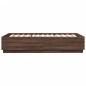 vidaXL Estructura de cama madera de ingeniería marrón roble 120x200 cm vidaXL Estructura de cama madera de ingeniería marrón roble 120x200 cm