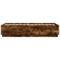 vidaXL Estructura de cama madera de ingeniería roble humo 75x190 cm vidaXL Estructura de cama madera de ingeniería roble humo 75x190 cm