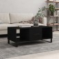 vidaXL Mesa de centro madera contrachapada negro 102x50x40 cm vidaXL Mesa de centro madera contrachapada negro 102x50x40 cm