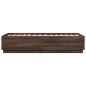vidaXL Estructura cama con luces LED madera marrón roble 75x190 cm vidaXL Estructura cama con luces LED madera marrón roble 75x190 cm