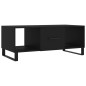 vidaXL Mesa de centro madera contrachapada negro 102x50x40 cm vidaXL Mesa de centro madera contrachapada negro 102x50x40 cm