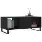 vidaXL Mesa de centro madera contrachapada negro 102x50x40 cm vidaXL Mesa de centro madera contrachapada negro 102x50x40 cm