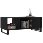 vidaXL Mesa de centro madera contrachapada negro 102x50x40 cm vidaXL Mesa de centro madera contrachapada negro 102x50x40 cm