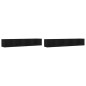 vidaXL Muebles de pared 2 uds madera de ingeniería negro 99x18x16,5 cm vidaXL Muebles de pared 2 uds madera de ingeniería negro 99x18x16,5 cm