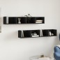 vidaXL Muebles de pared 2 uds madera de ingeniería negro 99x18x16,5 cm vidaXL Muebles de pared 2 uds madera de ingeniería negro 99x18x16,5 cm