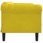 vidaXL Sofá de 2 plazas terciopelo amarillo vidaXL Sofá de 2 plazas terciopelo amarillo