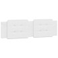 vidaXL Estructura de cama con luz LED cuero sintético blanco 180x200cm vidaXL Estructura de cama con luz LED cuero sintético blanco 180x200cm