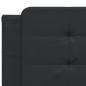 vidaXL Estructura cama con luces LED cuero sintético negro 200x200 cm vidaXL Estructura cama con luces LED cuero sintético negro 200x200 cm