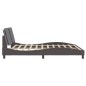 vidaXL Estructura de cama con luz LED cuero sintético gris 180x200 cm vidaXL Estructura de cama con luz LED cuero sintético gris 180x200 cm