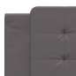 vidaXL Estructura de cama con luz LED cuero sintético gris 180x200 cm vidaXL Estructura de cama con luz LED cuero sintético gris 180x200 cm