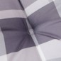vidaXL Cojines de silla respaldo alto 6 uds tela Oxford a cuadros gris vidaXL Cojines de silla respaldo alto 6 uds tela Oxford a cuadros gris