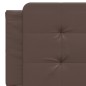vidaXL Estructura de cama con luces LED cuero PE marrón 160x200 cm vidaXL Estructura de cama con luces LED cuero PE marrón 160x200 cm
