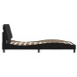 vidaXL Estructura de cama con cabecero de terciopelo negro 100x200 cm vidaXL Estructura de cama con cabecero de terciopelo negro 100x200 cm