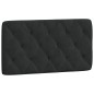 vidaXL Estructura de cama con cabecero de terciopelo negro 100x200 cm vidaXL Estructura de cama con cabecero de terciopelo negro 100x200 cm