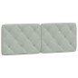 vidaXL Estructura de cama con cabecero terciopelo gris claro 120x200cm vidaXL Estructura de cama con cabecero terciopelo gris claro 120x200cm